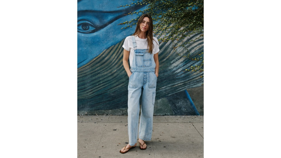 Outerknown The Maker Overalls - Women's, 31in Inseam, Pale Vintage, Large, 2160001-PVT-XX-L