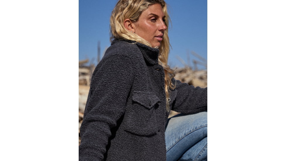 Outerknown The Woolaroo Shirt Jacket - Women's, Final Sale, Heather Charcoal, Medium, 2510070-CHH-XX-M