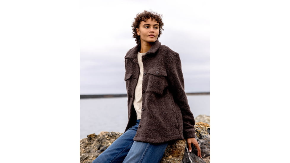 Outerknown The Woolaroo Shirt Jacket - Women's, Heather Beachwood, Extra Small, 2510070-HBZ-XX-XS