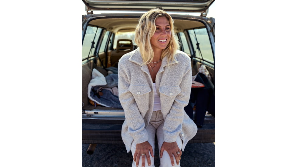 Outerknown The Woolaroo Shirt Jacket - Women's, Heather Natural, Medium, 2510070-HTN-XX-M