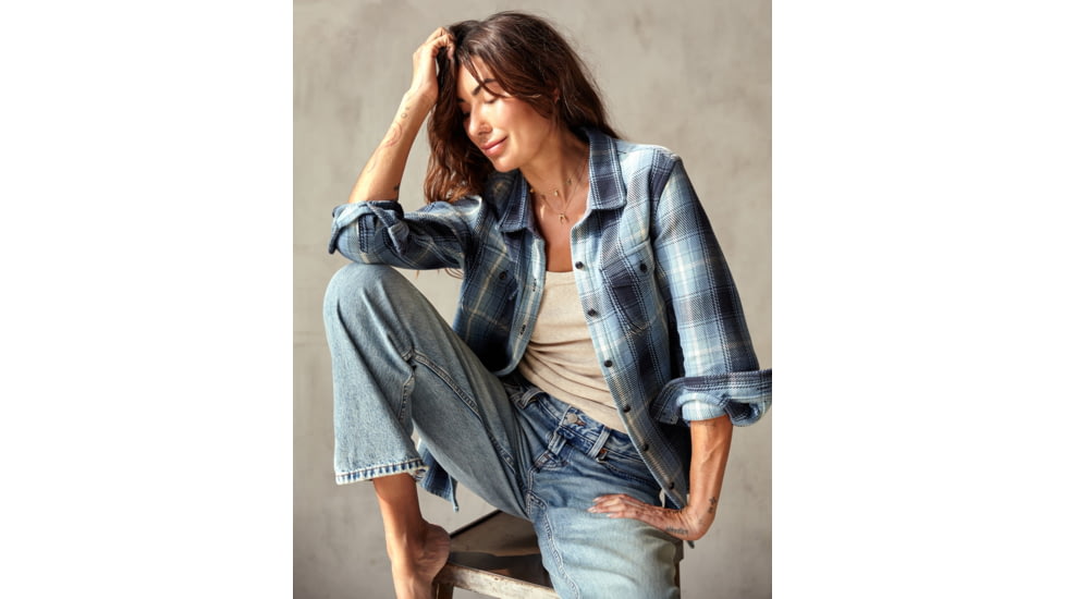 Outerknown Blanket Shirt - Women's, Final Sale, Puget Plaid, Extra Small/Small, 2310056-PGP-XX-XS/S