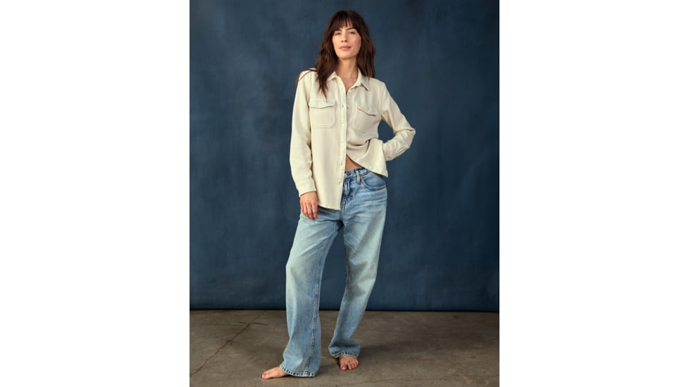 Outerknown Chroma Blanket Shirt - Women's, Ecru, Extra Large, 2310087-ECR-XX-XL