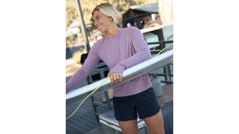 Outerknown Sun Shirt - Women's, Lilac Sands, Extra Large, 2290003-LLS-XX-XL