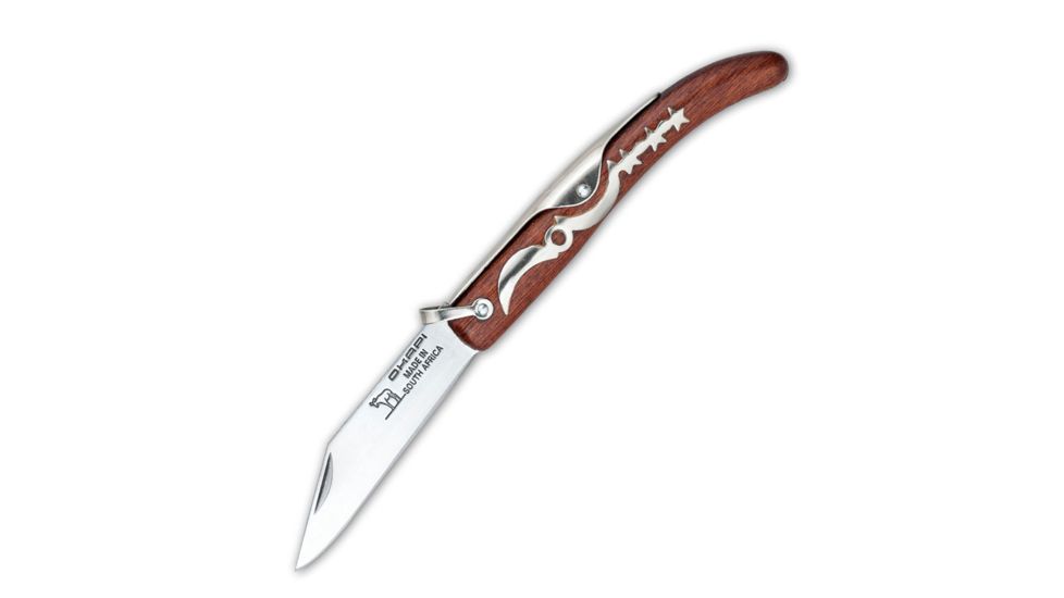 Okapi Big Sable Knive, 3 3/4in 1055 High Carbon Steel Blade, Cherry Handle, KO19070
