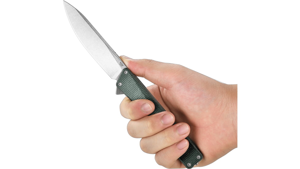 Oknife AION Linerlock Grn Micarta, OKNAIONGM