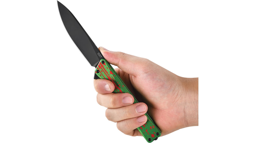 Oknife AION Linerlock Zombie Grn, OKNAIONZG