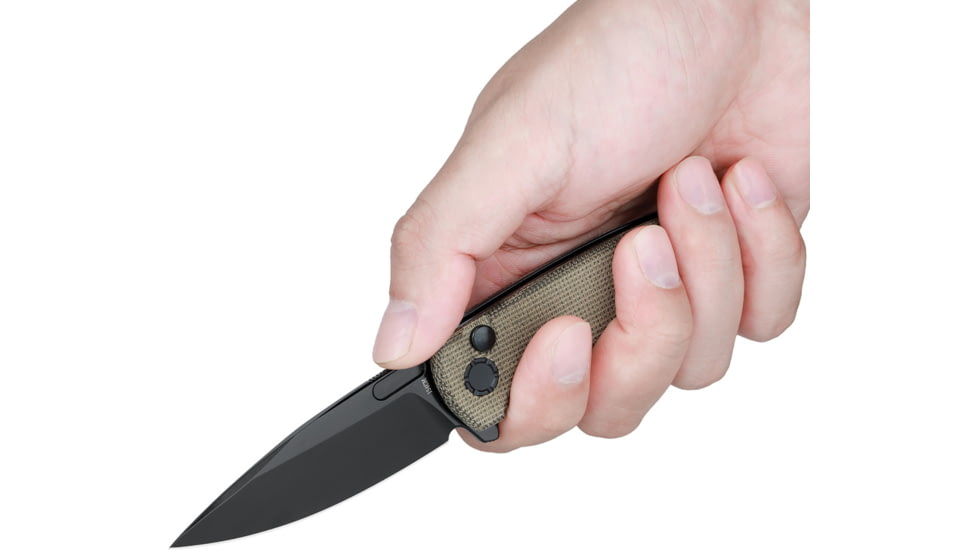 Oknife Mettle 2 Button Lock OD Mic, OLTMETTLE2ODG