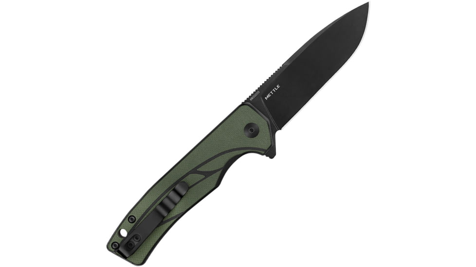 Oknife Mettle Button Lock OD, OKNMETTLEODG
