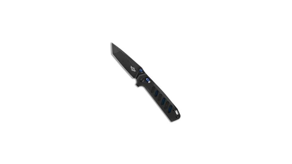 Oknife Oknife Rubato Rail Lock Black/Blue G-10 3.50" Black Stonewash 154CM, Black/Blue, 154CM, adult, BHQ-218166