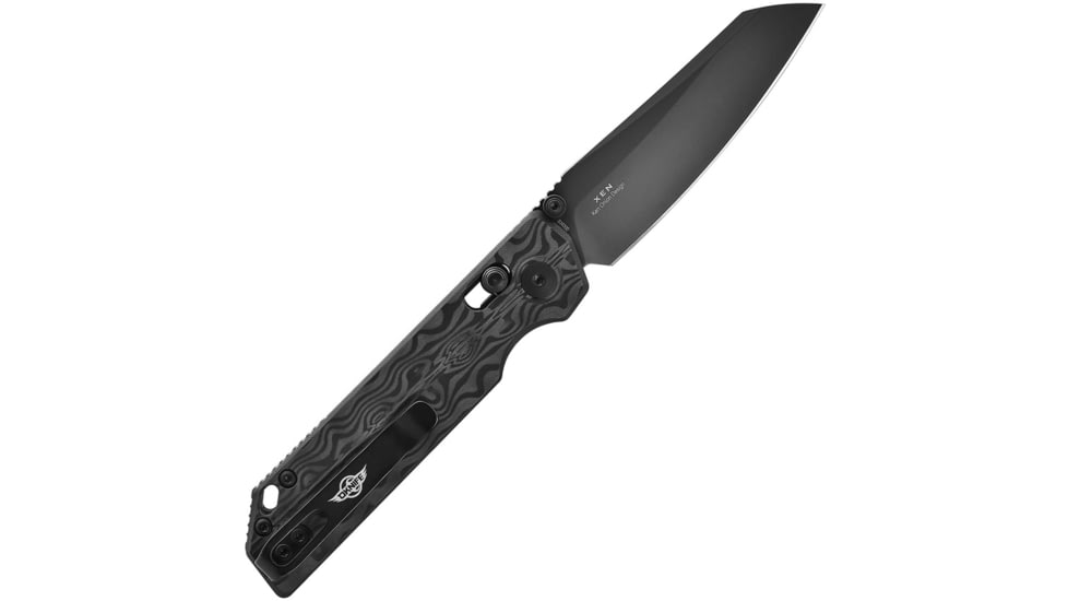 Oknife XEN Damascus Carbon Fiber, OKNXENDAMASCUS