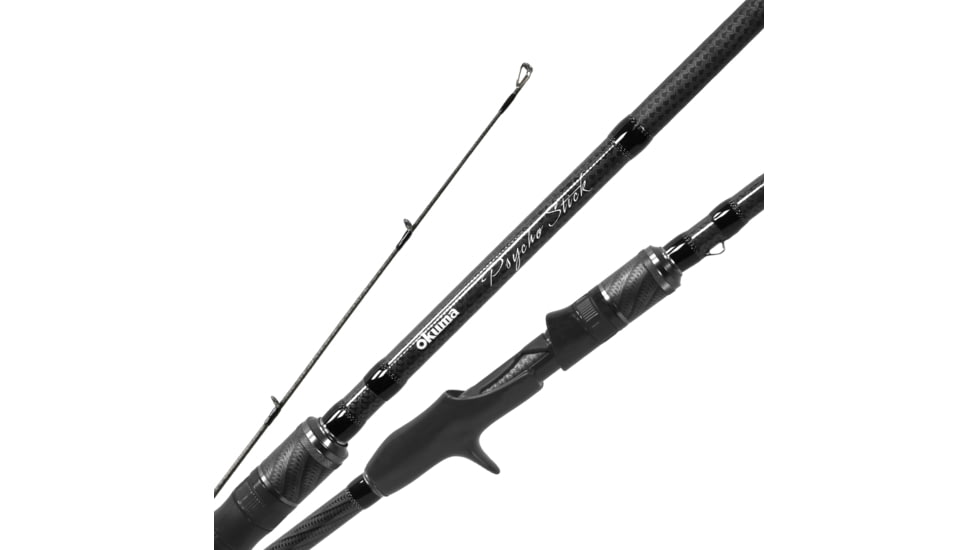 Okuma Fishing Tackle Psycho Stick Casting Rod, 7ft 2in, Medium, Fast, 1 Pieces, 9 + Tip, PSY-C-721M