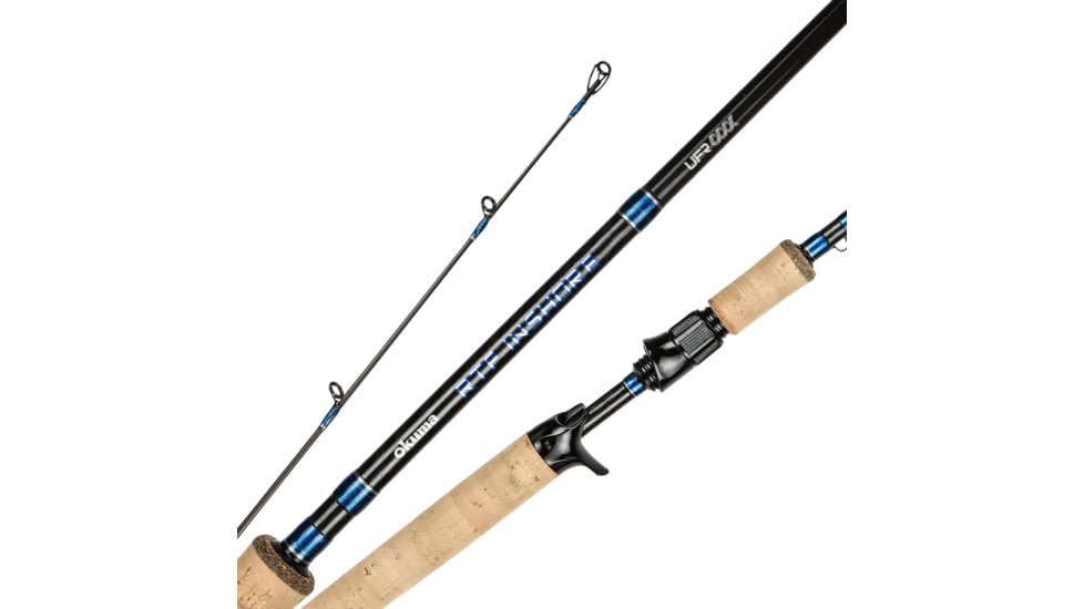 Okuma Rtf Inshore 24/30-Ton Mix Carbon Rod Blanks Seaguide Reel Seat And Guides, 1-Piece, Casting, Medium, 8-17lb, 7ft, RTF-C-701M-CR