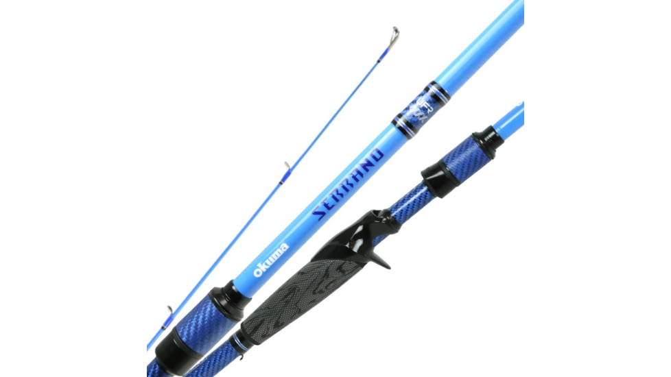 Okuma Serrano Bass, Medium-Heavy, 1 Piece, Casting Rod Split Winn And Eva Rear Grip with C-40X Skeleton Reel Seat 24 Ton Carbon Blank, 73, SRN-C-731MH