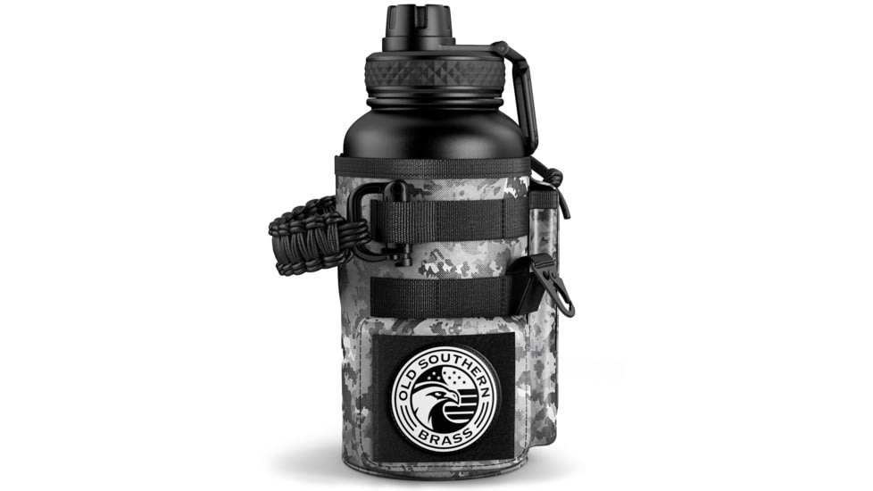Old Southern Brass Combat Canteen - Black Digital 32oz, OSB-32OZ-WB-BLACKDIGITAL