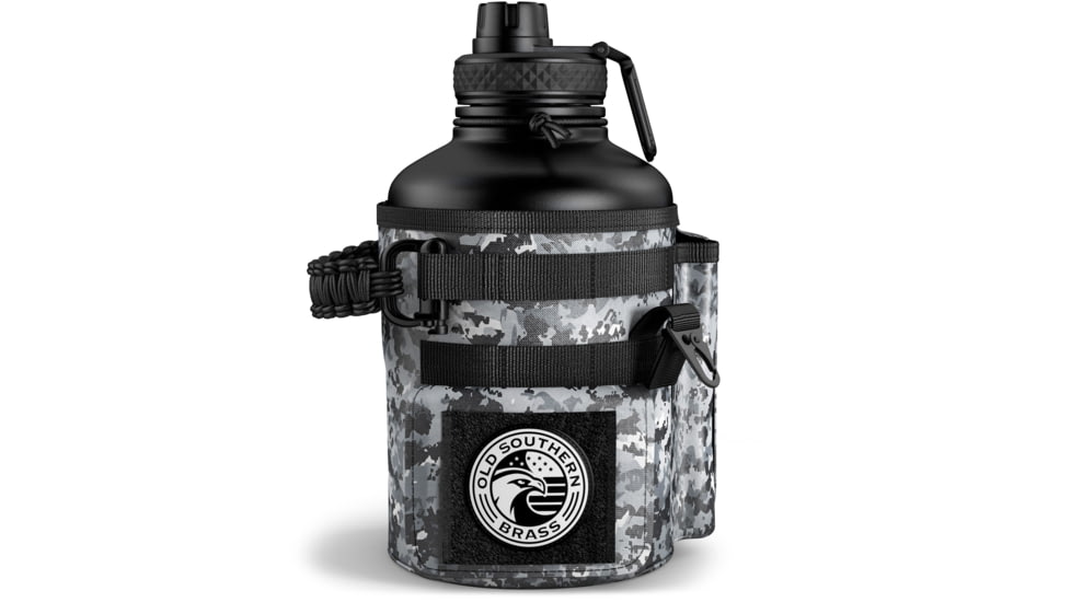 Old Southern Brass Combat Canteen - Black Digital Camo 64oz, OSB-64OZ-WB-BLACKDIGITAL
