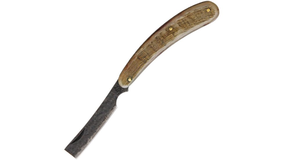 OldForge Razor Ram's Horn Folding Knife,3.25in,Ram Horn Handle OF033
