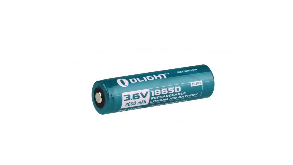 Olight 18650 3.6V Lithium Rechargeable Battery with Storage Box, 3600mAh, Blue OLIGHT-18650-3600MAH-BOX