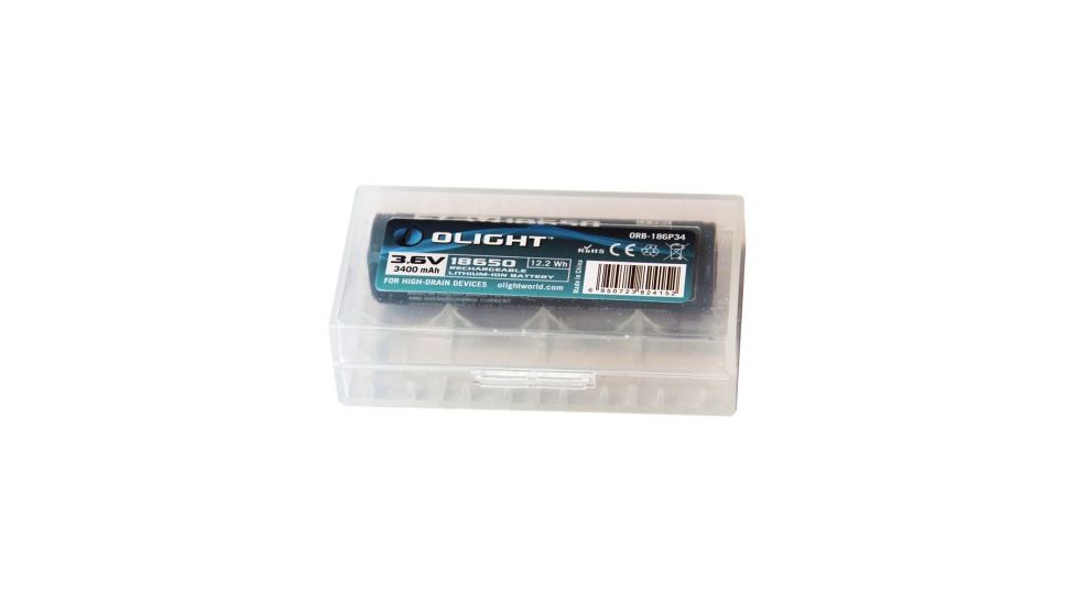 Olight 18650 Rechargeable Lithium-Ion Battery - 3400mAh, Blue OLIGHT-18650-3400MAH-BOX