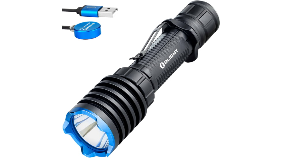 Olight Warrior X Pro 2100 Lumens LED Rechargeable Tactical 546 Yard Long Throw Flashlight with 5000mAh Rechargeable Battery