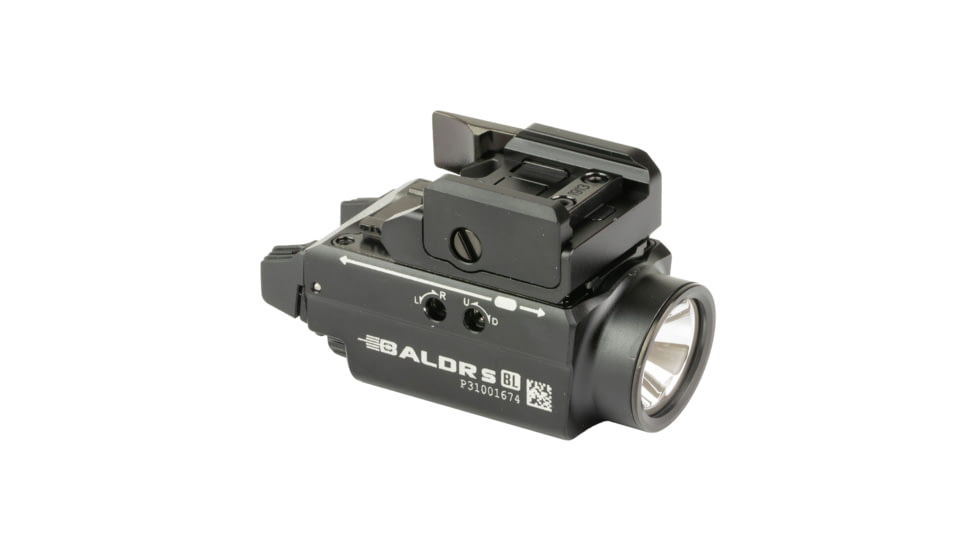 Olight Baldr S, Rechargeable Weapon Mounted Light, 800 Lumens, Blue Laser, Black, BALDRSBLBK