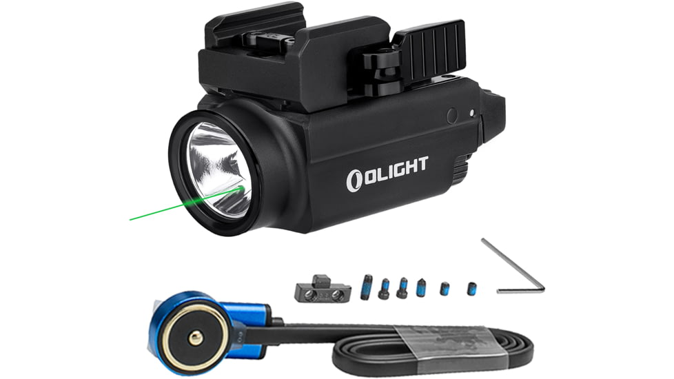 Olight Baldr S Tactical w/ Green Laser LED Flashlight, 800 Lumens, Black, FL-OL-BALDRS-BK