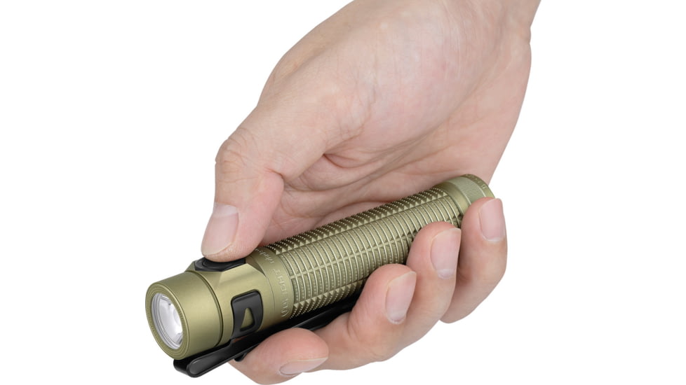 Olight Baton 4 Ultra Rechargeable USB-C/MCC 1800 Lumens LED Flashlight, Olive Green, BATON4PROOLIVEGREEN
