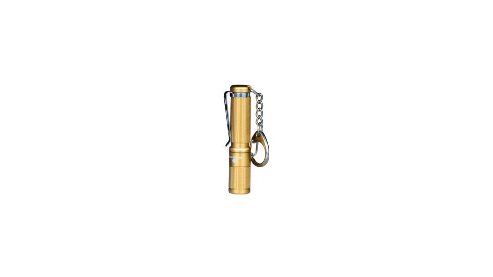 Olight i3S LED Flashlight, 80 Lumens, Gold Body, Black OLIGHT-I3S-GOLD