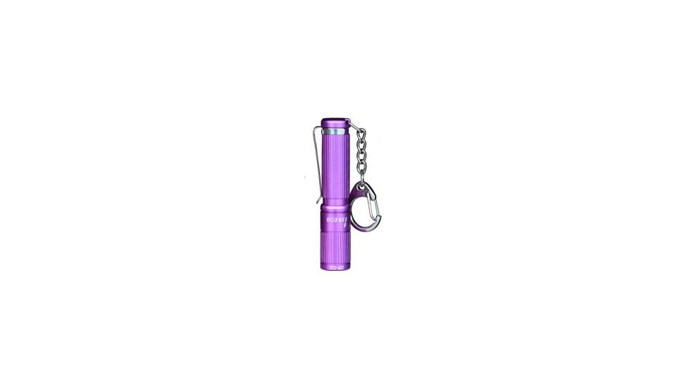 Olight i3S LED Flashlight with 80 Lumen CREE XP-G2 LED - Uses 1 x AAA - Purple Body, Black OLIGHT-I3S-PURPLE