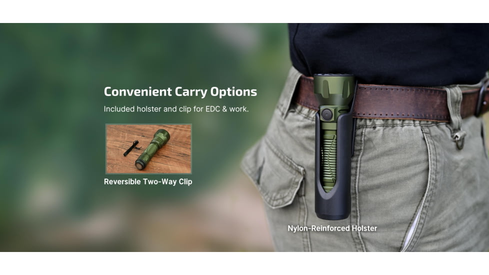 Olight Javelot Long Throw LED Flashlight, Lithium Ion, White, 1350 Lumen, Black, 6975498003687