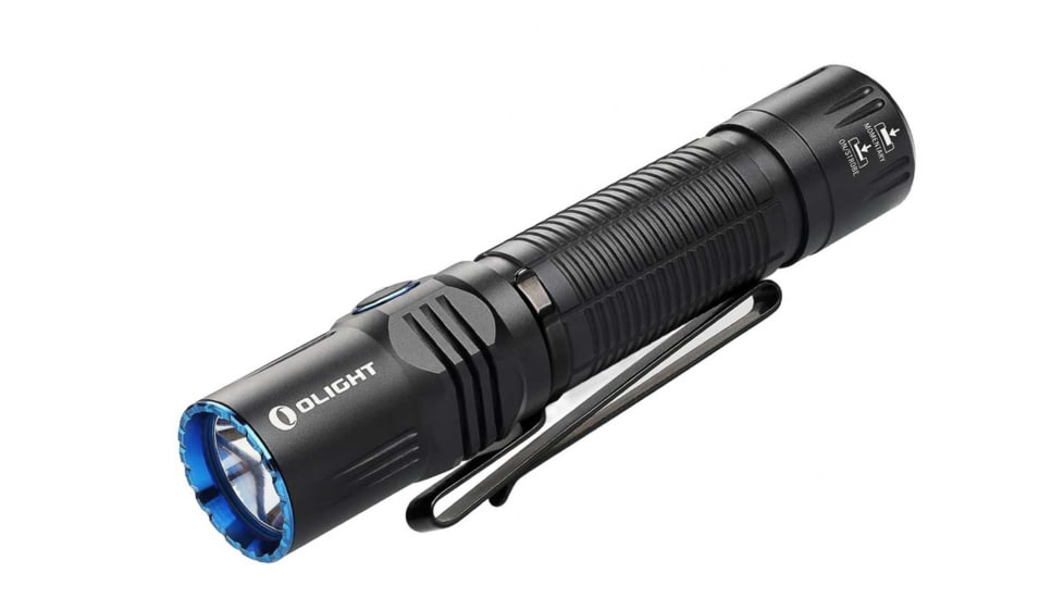 Olight M2R Warrior Rechargeable Pocket-Friendly Tactical Flashlight, CREE XHP35 HD Neutral White LED, 1500 Lumens, 1 x 18650 Included, Black OLIGHT-M2R-NW