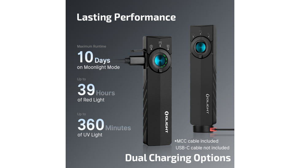 Olight ArkPro Lite Rechargeable 1200 Lumen EDC Flashlight with UV Light