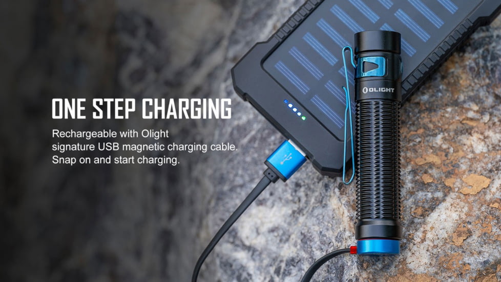 Olight Olight Baton 3 Pro 1500 Lumen Neutral White Rechargeable EDC Flashlight, Black, FL-OL-BATON3PRO-NWBK