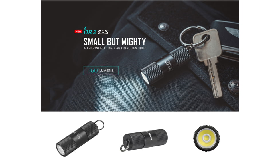 Olight I1R 2 EOS 150 Lumens LED Rechargeable Keychain Flashlight
