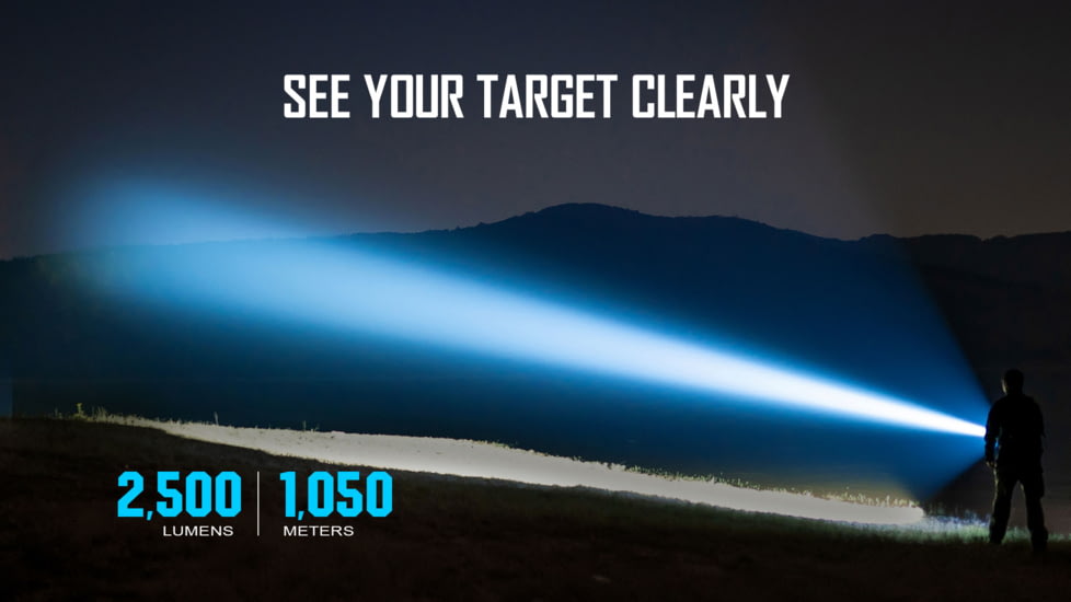 Olight Javelot Pro 2 Long Throw 2500 Lumens LED Rechargeable Flashlight