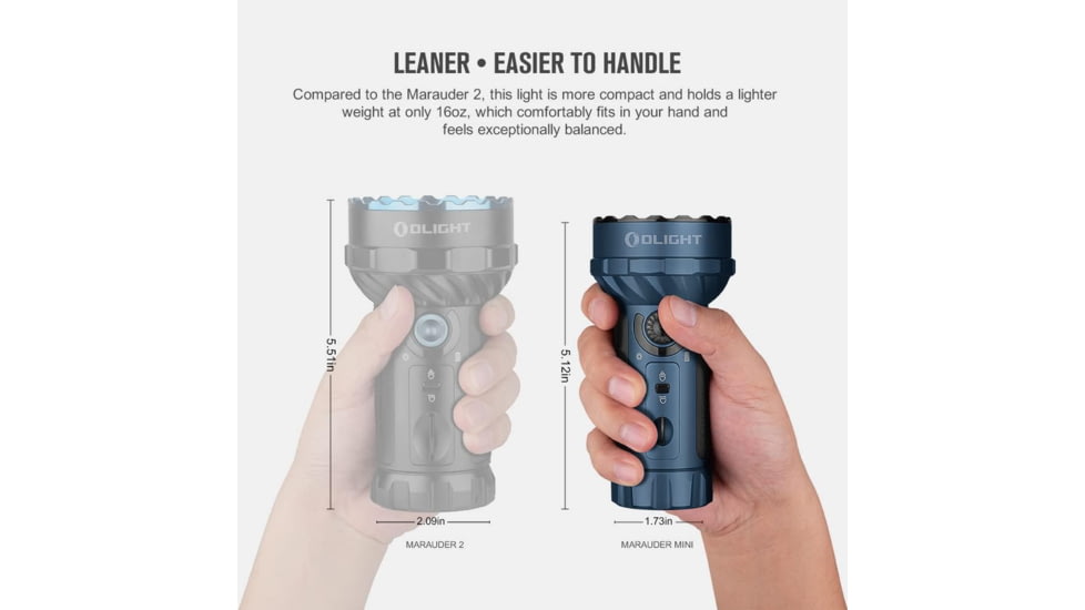 Olight Marauder Mini 7000 Lumen Flashlight Midnight Blue