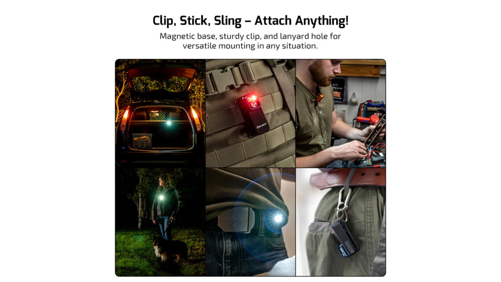 Olight Oclip Pro 600 Lumens Rechargeable Black