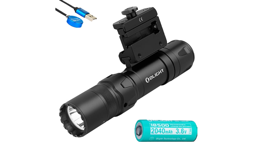 Olight Odin GL Mini 1000 Lumens LED Rechargeable Rail Mount Flashlight w/Green Beam Combo