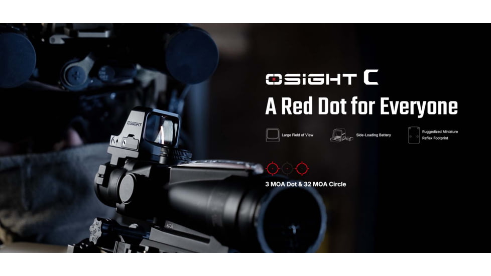 Osight C 1x 24x19mm Reflex Red Dot Sight