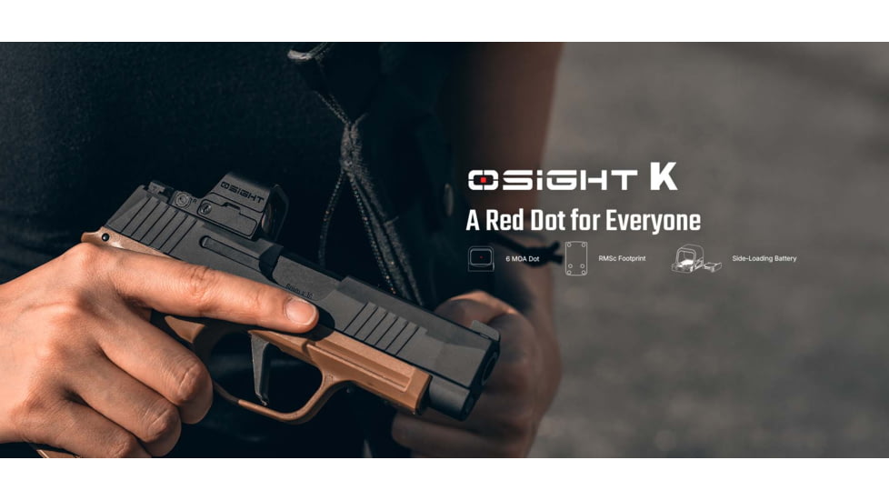 Osight K 1x 21x14mm Reflex Red Dot Sight