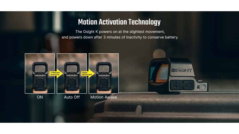 Osight K 1x 21x14mm Reflex Red Dot Sight