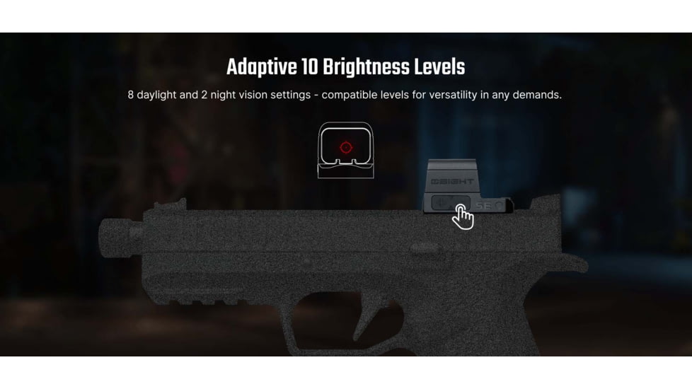 Osight SE 1x 21x14mm Reflex Red Dot Sight