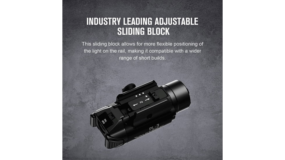 EDEMO Olight Olight PL3 Valkyrie 1300 Lumen Tactical Light - Black, Black, FL-OL-PL3-BK, EDEMO2