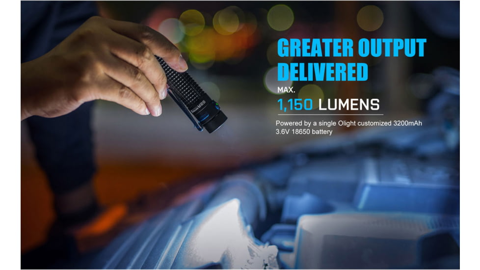 Olight S2R Baton II 1150 Lumens LED Rechargeable Flashlight