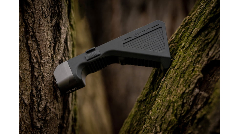 Olight Olight Sigurd Black Angled Foregrip with Built-in 1450 Lumen Rechargeable Tactical Flashlight, Black, FL-OL-SIGURD-BK