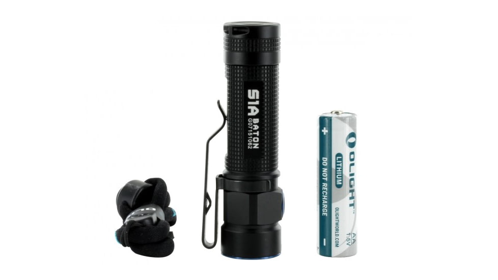 Olight S1A Baton LED Flashlight - CREE XM-L2 LED - 600 Lumens, Black OLIGHT-S1A