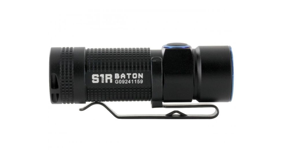 Olight S1R Turbo Baton Rechargeable LED Flashlight w/16340 Battery, 900 Lumens, Black OLIGHT-S1R-TURBO