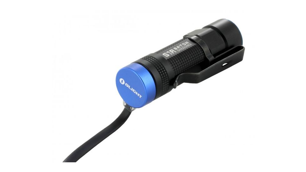 Olight S1R Turbo Baton Rechargeable LED Flashlight w/16340 Battery, 900 Lumens, Black OLIGHT-S1R-TURBO