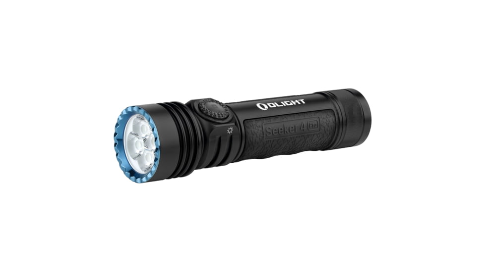 Olight Seeker 4 Pro CW, Rechargeable Handheld Flashlight, 4,600 Lumens, Black, Includes Holster, SEEKER4PROMTBKCW