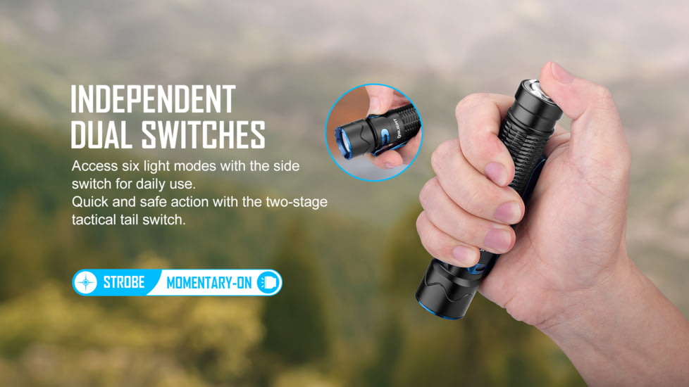 Olight Warrior Mini 2 Rechargeable EDC LED Flashlight, 1750 Lumens, Tan, FL-OL-WARMINI2-TN