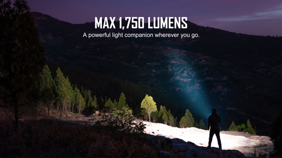 Olight Warrior Mini 2 Rechargeable EDC LED Flashlight, 1750 Lumens, Copper, FL-OL-WARMINI2-CU